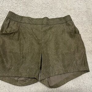 Toad&Co Olive green Patterned Shorts small